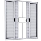 Veneziana 6 Folhas De Correr C/ Grade- Alumínio Branco 1,20 X