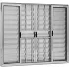 Veneziana 6 Folhas De Correr C/grade - Alumínio Brilhante  1,