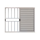 Veneziana  De Correr 3 Folhas C/grade Alumínio Branco 1.00 X