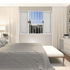 Veneziana Alumínio Branco C/g 100x120 6f L.18 (emborrachado)