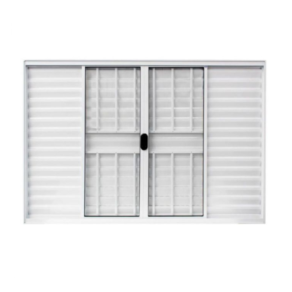 Veneziana Alumínio Branco C/g 120x150 6f L.18 (emborrachado)