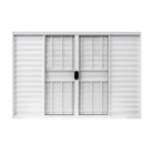 Veneziana Alumínio Branco C/g 120x200 6f L.18 (emborrachado)