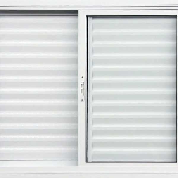 Veneziana De Aluminio 3 Folhas Móveis Sem Grade Linha Premium