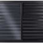 Veneziana De Aluminio 3 Folhas Sem Grade Linha Premium Preto