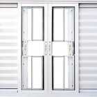 Veneziana De Aluminio 6 Folhas Com Grade Linha Premium Branco