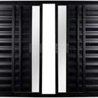 Veneziana De Aluminio 6 Folhas Sem Grade Linha Modular Preto