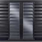 Veneziana De Aluminio 6 Folhas Sem Grade Linha Premium Preto