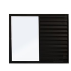 Veneziana De Correr 3 Folhas S/grade Aluminio Preto 1.00 X 1.