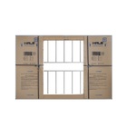 Veneziana De Correr 6 Folhas C/grade Aluminio Brilhante 1.00