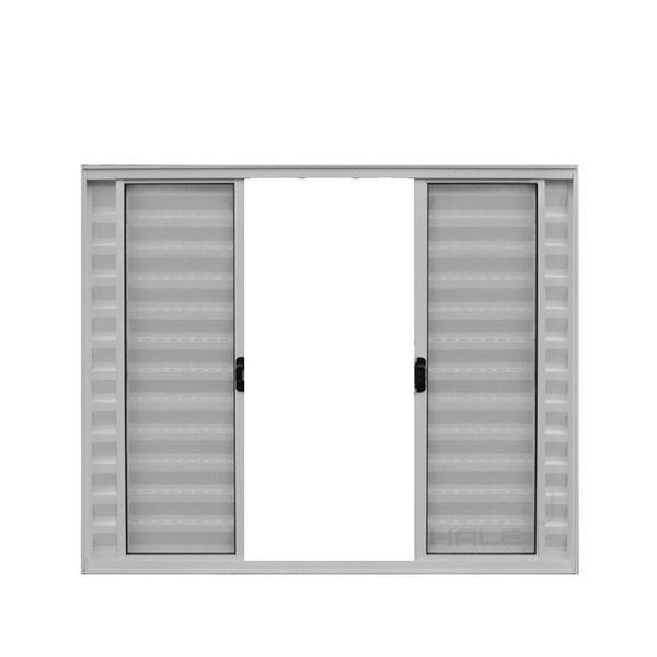 Veneziana De Correr 6 Folhas S/grade Alumínio Branco 1.00 X 1