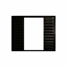 Veneziana De Correr 6 Folhas S/grade Aluminio Preto 1.00 X 2.