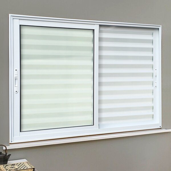 Veneziana Elite 3 Folhas Moveis 120 X 120 Vidro Liso Branco