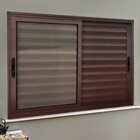 Veneziana Elite 3 Folhas Moveis 120 X 120 Vidro Liso Corten
