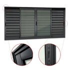 Veneziana Elite 6 Folhas Moveis 100 X 120 Vidro Liso Preto