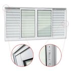 Veneziana Elite 6 Folhas Moveis 100 X 200 Vidro Liso Branco