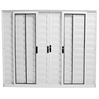 Veneziana Em Aluminio Branco Com 06 Folhas Medidas:1,00x1,20