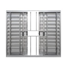 Veneziana Em Alumínio Brilhante Com 06 Folhas Com Grade Medid