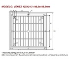 Veneziana Plástica Embutir 148x148mm Com Filtro Para Micro Ve