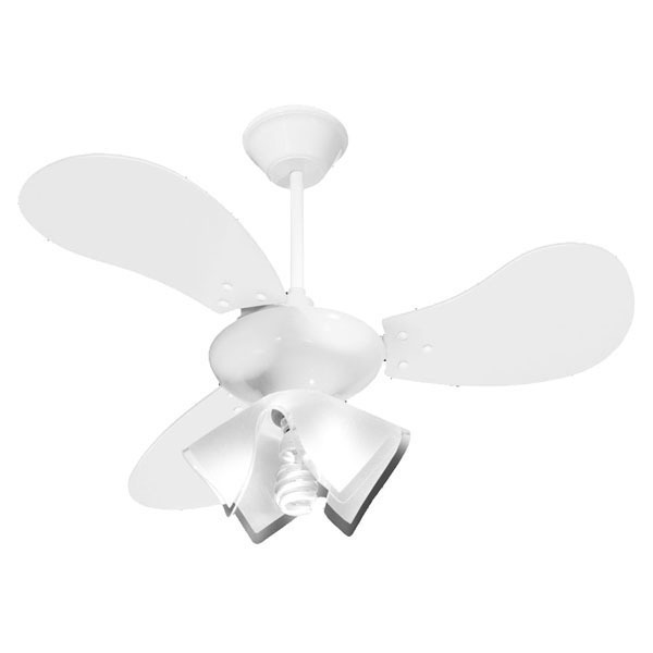 VENTILADOR TETO COLORS GRECO BRANCO 127V 138,7W DIAMETRO TOTAL 75,00 CM 3 PAS P/LAMPADA INCANDESCENTE 60W ELETRONICA 15W 1 ANO GARANTIA