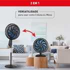 Ventilador 2 em 1 Mesa e Coluna Arno 49cm 220V Preto e Azul Escuro X-treme 9