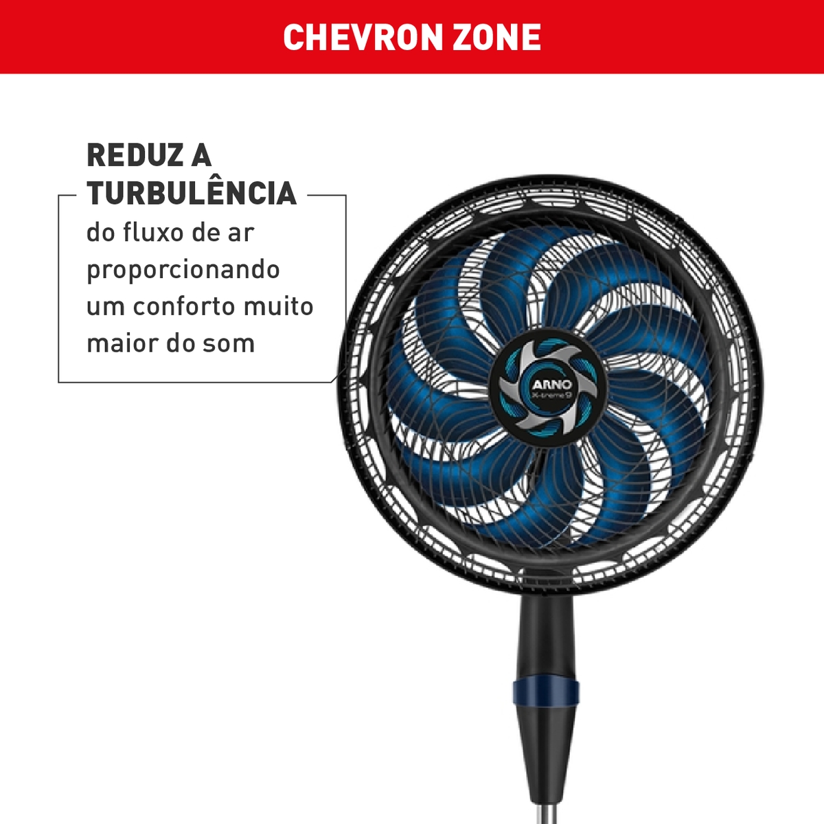 Ventilador de Coluna 2 em 1 40cm Arno X-TREME 9, 9 PÁS, 160W 127V VE9M