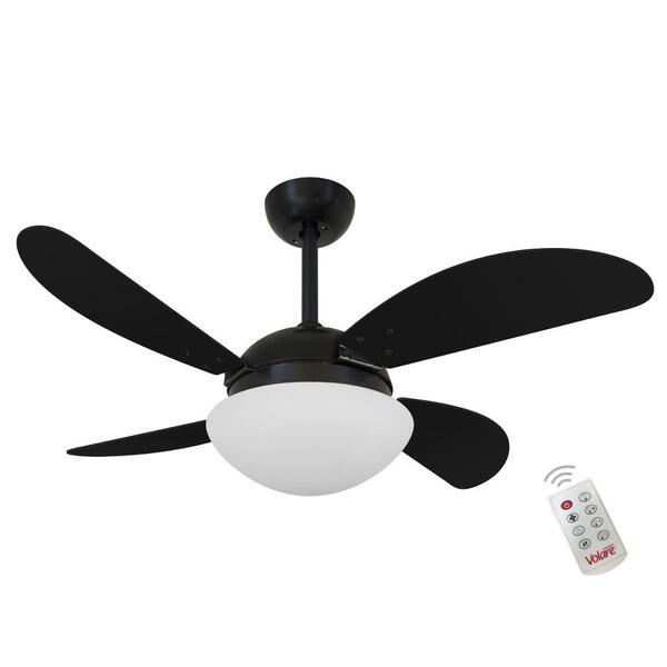 Ventilador Air Preto 127v E Controle Remoto