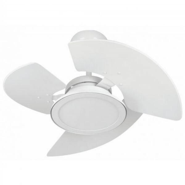 Ventilador Aventador LED Branco 110V 3 Pás Brancas