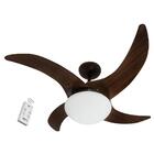 Ventilador Carvalho 4 Pás 220v Marrom Café E Controle Remoto