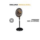 Ventilador Coluna 40cm 80w 6 Pás Silencioso Turbo 3 Velocidad
