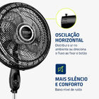 Ventilador Coluna 40cm Super Turbo Tech Mondial Preto E Prata