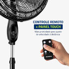 Ventilador Coluna 40cm Super Turbo Tech Mondial Preto E Prata