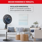 Ventilador Coluna Arno 49cm 220V Preto e Azul Escuro X-treme 9