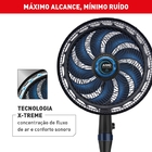 Ventilador Coluna Arno 49cm 220V Preto e Azul Escuro X-treme 9