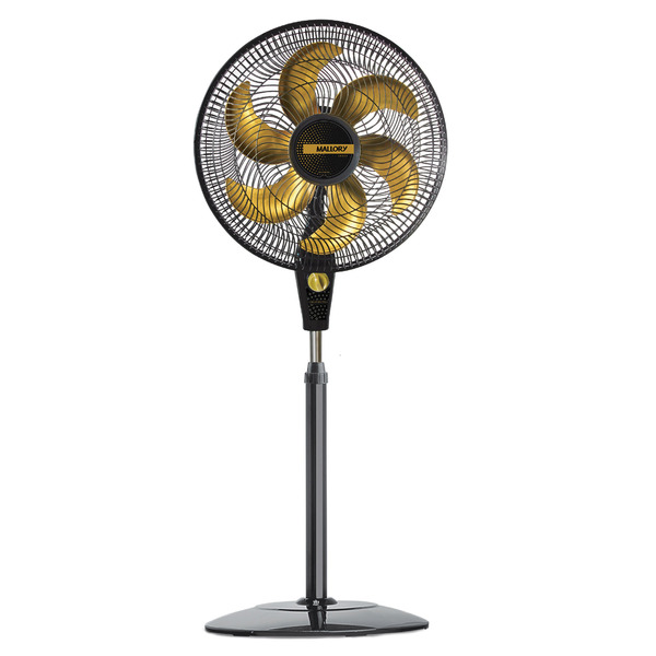 Ventilador Coluna Delfos TS + Preto e Dourado 220V Mallory