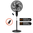 Ventilador de Coluna Mallory 40cm Chronos 127V (110V) Preto e Cinza