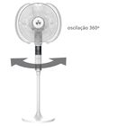 Ventilador Coluna Spirit 1,40cm 220V Branco 360º