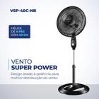 Ventilador Coluna Super Power Vsp-40c-b 40cm 6 Pás Mondial Pr