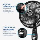 Ventilador De Coluna Mondial Turbo 6 Pás 30cm Vt-30c 50w