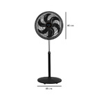 Ventilador De Coluna Zlx-40c Turbo Silencioso Zellox