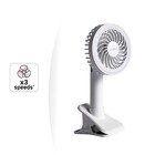 Ventilador de Mesa 10cm 3 Velocidades Branco Crab Equation