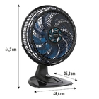 Ventilador de Mesa 40cm Preto e Azul Escuro X-treme 9 Arno