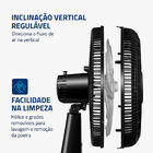 Ventilador De Mesa 40cm Turbo Mondial Preto/prata 140w Nvt-40