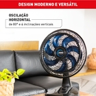 Ventilador de Mesa Arno 40cm 220V Preto e Azul X-Treme VE70