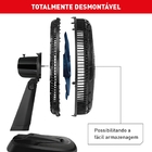 Ventilador de Mesa Arno 50cm 127V (110V) Preto e Azul VB50