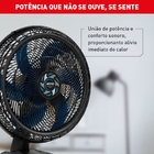 Ventilador de Mesa Arno 50cm 220V Preto e Azul VB50