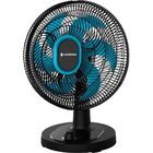 Ventilador De Mesa Cadence Refresh Turbo Pro 6 Pás Preto E Az