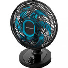 Ventilador De Mesa Cadence Refresh Turbo Pro 6 Pás Preto E Az