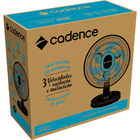 Ventilador De Mesa Cadence Refresh Turbo Pro 6 Pás Preto E Az