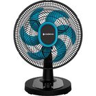 Ventilador De Mesa Cadence Refresh Turbo Pro 6 Pás Preto E Az