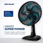 Ventilador De Mesa Mondial 06 Pás Vent 30cm 127v/60hz